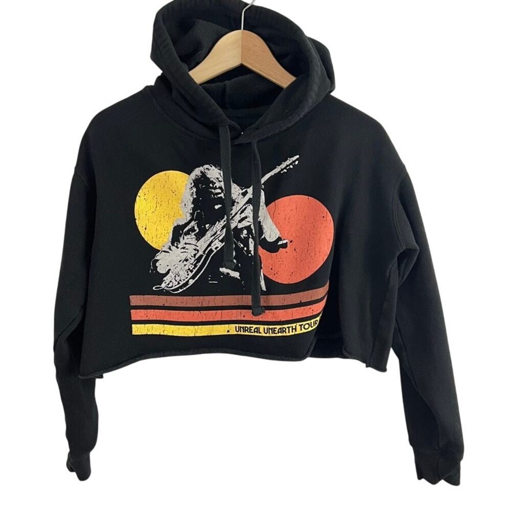 Hozier Unreal Unearth Tour 2024 Graphic Cropped Hoodie Sweatshirt Women Size S